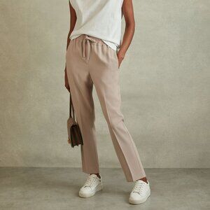 REISS Hailey Tapered Pull On Trousers